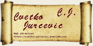 Cvetko Jurčević vizit kartica